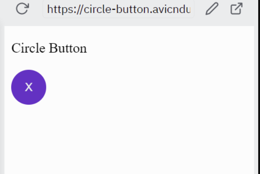 Convert a square button into a circle