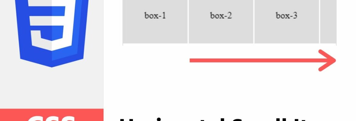 horizontal scrolling div: an example